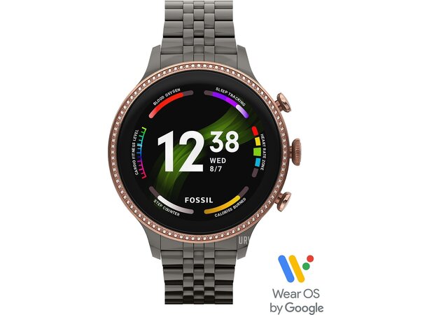 Fossil Gen 6 Smartwatch 42 mm Stål/Gunmetal Overskuddslager helt ny 