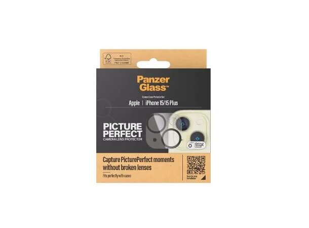 PanzerGlass Linsebeskytter Iphone 15/15+ Beskytter for kamera 