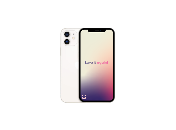 Brukt  iPhone 12 64GB, White Grade A Svært Pent Brukt Minst 90% 
