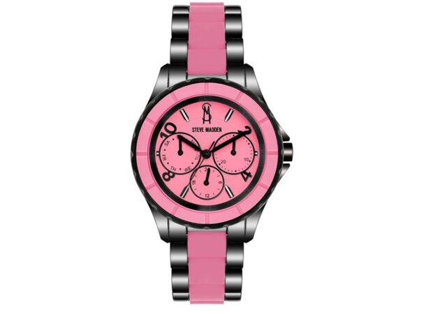Steve Madden Klokke SM-1033PKBK Gradering A+  Helt Ny 