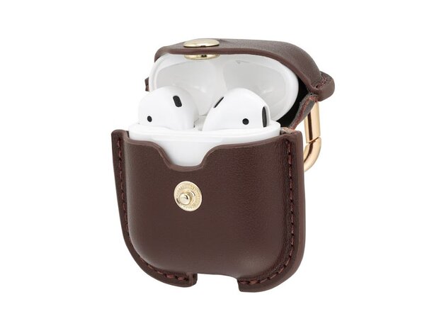WithIt Leather Case Airpod Case for Airpod, Brown 