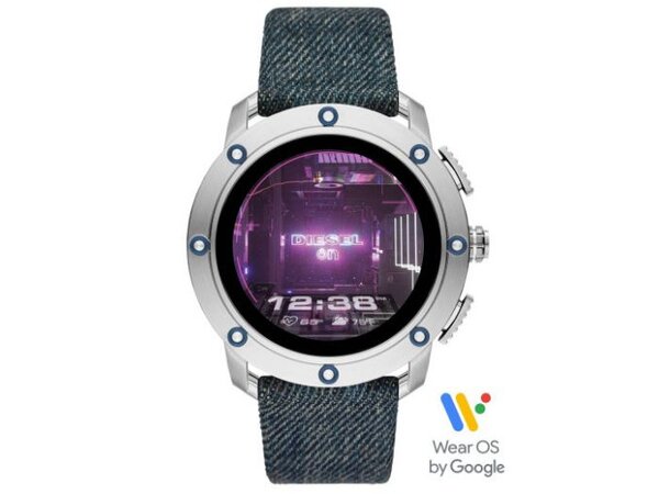 Diesel Smartwatch Axial 47 mm Stål/Demin Overskuddslager helt ny 