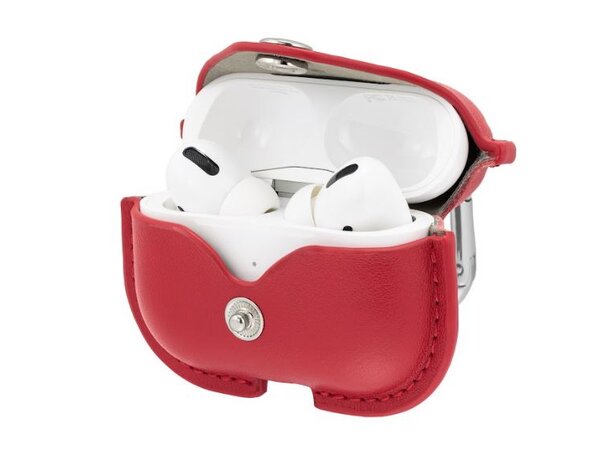 WithIt Leather Case Airpod PRO Case for Airpod, Red 