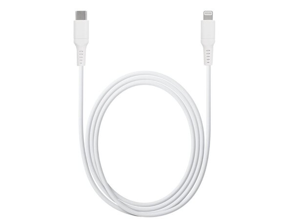Grab ‘n Go ladekabel 1,0 m, Hvit USB-C -Lightning (MFI) 