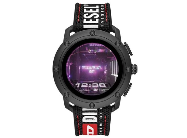 Diesel Smartwatch Griffed 45,5 mm Black/Textil Overskuddslager helt ny 