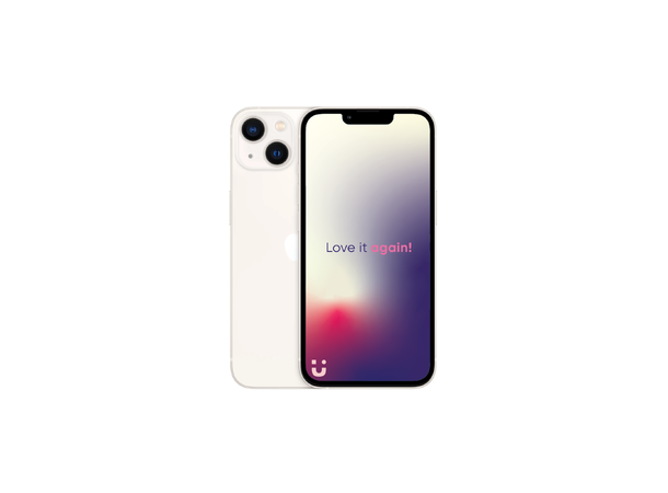 Brukt iPhone 13 128GB, Starlight Grade C Pent Brukt Minst 85% 