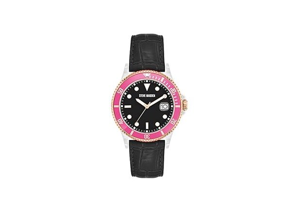 Steve Madden Klokke SM-1056PKBK Gradering A+  Helt Ny 
